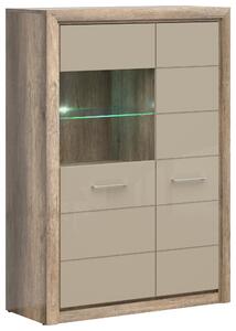 KOMODA, farba duba, piesková, 98,5/138/40 cm - Komody, Online Only