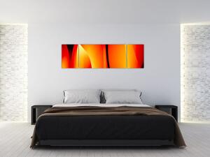 Oranžový abstraktný obraz (Obraz 170x50cm)