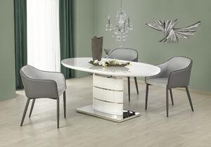 Halmar Rozkladací jedálenský stôl ASPEN 140(180)x90 biely