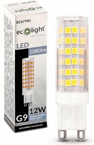 ECOLIGHT LED žiarovka G9 - 12W - 1080lm - 6500k - studená biela