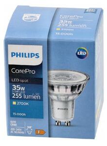 LED žiarovka Philips GU10 - 3,5 W - 255Lm - teplá biela 2700K - CorePro Premium