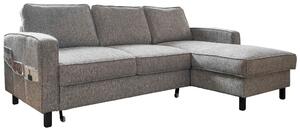 ROHOVÁ SEDAČKA, textil, sivá MID.YOU - Sedačky, Online Only