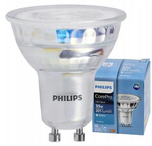 LED žiarovka Philips GU10 - 3,5 W - 255Lm 36 ° - teplá biela 3000K - CorePro Premium
