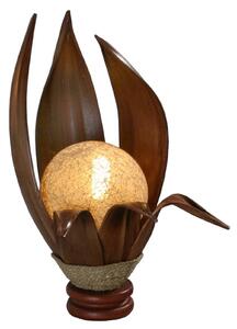 Stolová lampa Karima z tvrdených kokosových listov