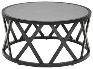 KONFERENČNÝ STOLÍK, čierna, svetlosivá, kov, kameň, 75/35/75 cm Livetastic - Stolíky do obývačky, Online Only