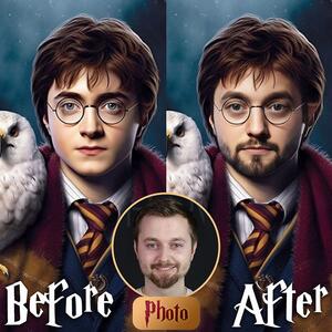 Obraz z fotky Harry Potter - Rokfortský Hrdina - 50x60 cm