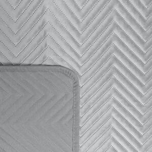 Dekorstudio Zamatový prehoz na posteľ SOFIA v striebornej farbe Rozmer prehozu (šírka x dĺžka): 170x210cm