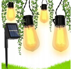 BERGE Záhradná solárna girlanda 10 LED 5 metrov
