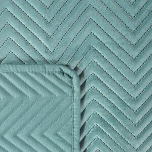 Dekorstudio Zamatový prehoz na posteľ SOFIA v mätovej farbe Rozmer prehozu (šírka x dĺžka): 200x220cm