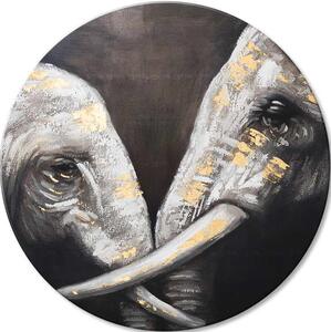 Okrúhle obrazy s akrylom Dotyk afrického kráľa | rôzne rozmery - 60 cm