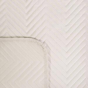 Dekorstudio Zamatový prehoz na posteľ SOFIA v krémovej farbe Rozmer prehozu (šírka x dĺžka): 230x260cm