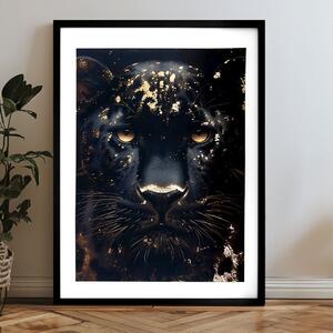 Plagát na stenu s EXTRA efektom - Golden Panther - 40x60 cm
