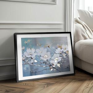 Plagát na stenu s EXTRA efektom - Nordic Bloom - 40x60 cm