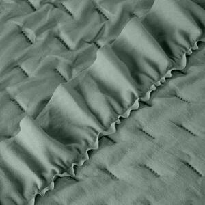 EUROFIRANY Klasický prehoz na posteľ z mäkkého a príjemného mikrovlákna 220 cm x 240 cm tmavo mentolová 100 % polyester Rozmery textílií: 170 cm x 210 cm