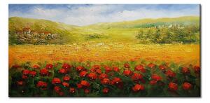 Maľovaný obraz na stenu na stenu KRAJINA - 120×60 cm / Premium 4 cm