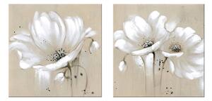 Maľovaný obraz na stenu KVETY - 80×40 cm / Premium 4 cm