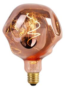 E27 Stmievateľná LED žiarovka G125 ružová 4W 70lm 1800K