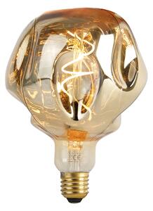 E27 Stmievateľná LED žiarovka G125 Zrkadlové zlato 4W 75lm 1800K
