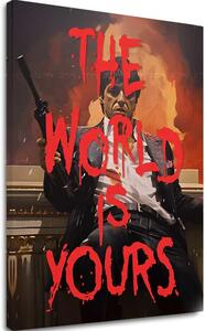 Scarface obraz na plátne The world is yours - 40x60 cm