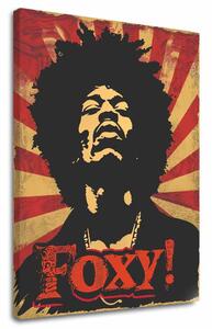 Jimi Hendrix obraz na plátne - Legenda zvuku - 60x90 cm