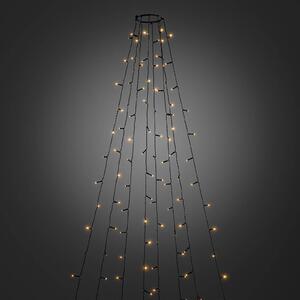 Svetelná LED reťaz Vianočný kabát 8 povrazov