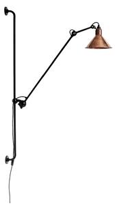 Nástenné Svietidlo Lampe Gras, 214 Round, Čierna, Obývacia izba, Kov, Dizajnový