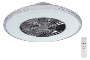 R62412106 TRIO RL HARSTAD stropné stmievateľné LED svietidlo s ventilátorom 40W 4000lm 3000-6000K IP20 biela s diaľkovým ovládaním