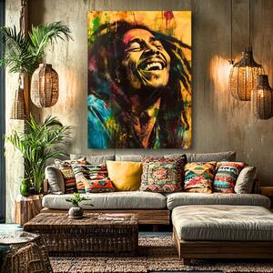 Obraz Bob Marley - Jamajská hviezda | dokončené rukou umelca - 60x90 cm