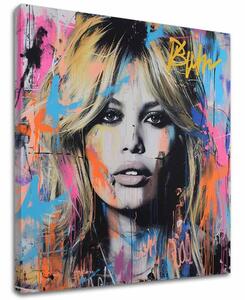 Obraz Brigitte Bardot - Krása zachytená na plátne | dokončené rukou umelca - 60x60 cm