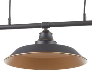 Westinghouse závesná lampa Iron Hill, čierna, 3pl