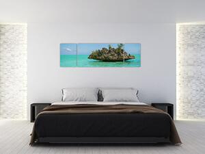 Obraz mora s ostrovčekom (Obraz 170x50cm)