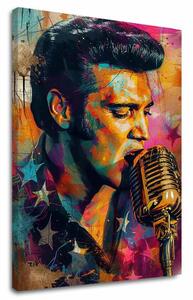 Obraz Elvis Presley - Zlatý hlas rock’n’rollu | dokončené rukou umelca - 60x90 cm