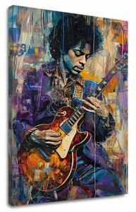 Obraz Jimi Hendrix - Gitara v plameňoch | dokončené rukou umelca - 60x90 cm