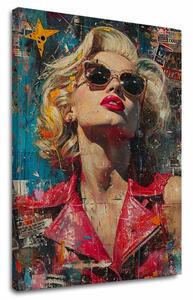 Obraz Marilyn Monroe - Ikona v žiari svetiel | dokončené rukou umelca - 60x90 cm