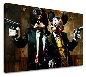 Obraz Mickey and the Mobster | dokončené rukou umelca - 60x40 cm