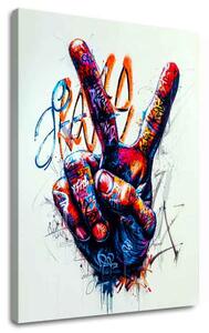Obraz Peace Hand | Talianske plátno - 40x50 cm