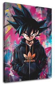Obraz Saiyan: Bojovník moci | Talianske plátno - 60x90 cm
