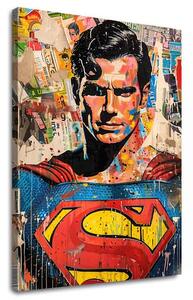 Obraz Superman: Pop ikona | dokončené rukou umelca - 60x90 cm