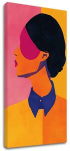 Obraz Vibrant Silhouette | Talianske plátno - 40x80 cm