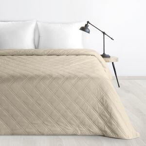 Dekorstudio Zamatový prehoz na posteľ LUIZ8 v béžovej farbe Rozmer prehozu (šírka x dĺžka): 170x210cm