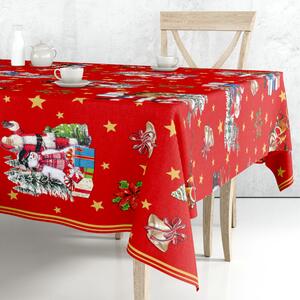 Obrus ​​PVC Mirella 137A - Vianočný červený 140cm x 20m