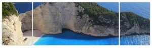 Obraz morské zátoky - Zakynthos (Obraz 170x50cm)