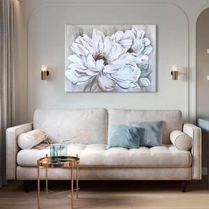Obraz na plátne JEMNÉ BIELE KVETY Zľava 60 % 70x50 cm