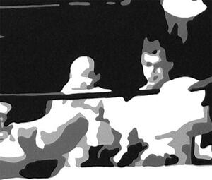 Ručne maľovaný POP Art obraz Muhamad Ali 60x40 cm