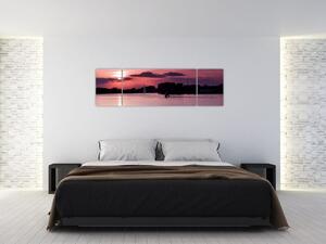 Západ slnka na vode, obraz (Obraz 170x50cm)