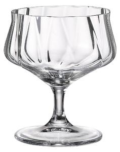 Crystal Bohemia Cettia optic poháre na zmrzlinu 295 ml 6 ks