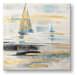 Maľovaný obraz na stenu LODE 80x80 cm - 80×80 cm / Klasický 2 cm