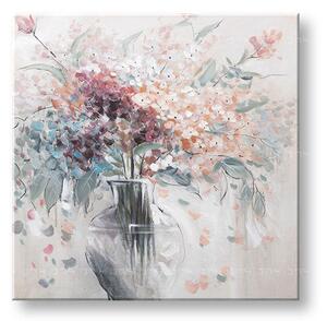 Maľovaný obraz na stenu KVETY 80x80 cm - 80×80 cm / Klasický 2 cm