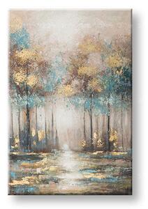 Maľovaný obraz na stenu STROMY 80x120 cm - 80×120 cm / Klasický 2 cm