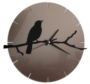 Moderné nástenné hodiny CLOCK-BIRD TORTORA tortora